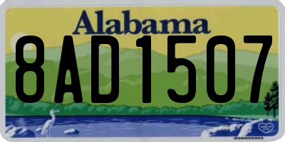 AL license plate 8AD1507