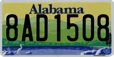 AL license plate 8AD1508