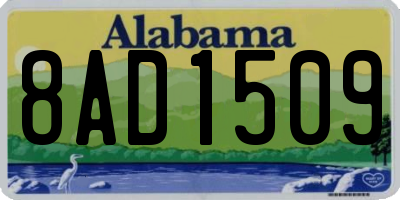 AL license plate 8AD1509