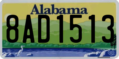 AL license plate 8AD1513