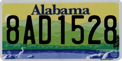 AL license plate 8AD1528