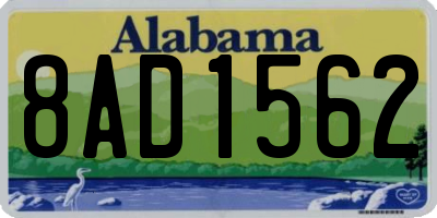 AL license plate 8AD1562