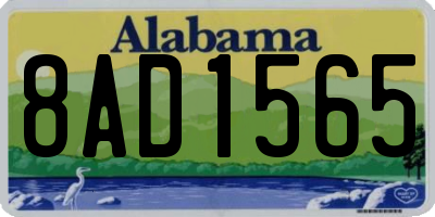 AL license plate 8AD1565
