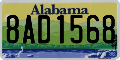AL license plate 8AD1568