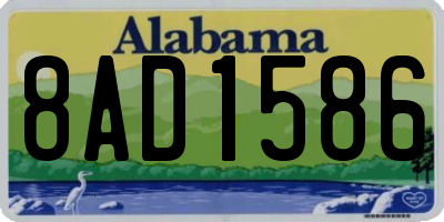 AL license plate 8AD1586