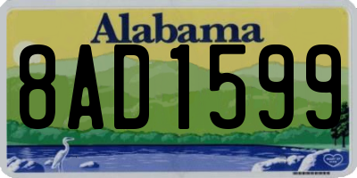 AL license plate 8AD1599