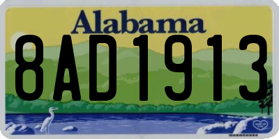 AL license plate 8AD1913