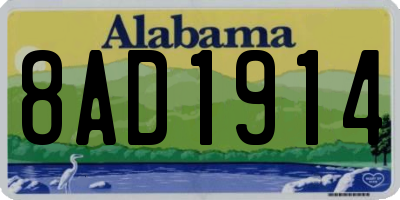 AL license plate 8AD1914