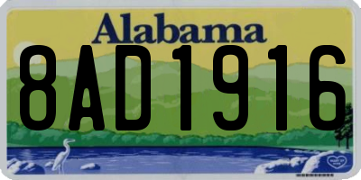AL license plate 8AD1916
