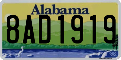 AL license plate 8AD1919