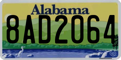 AL license plate 8AD2064