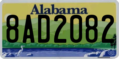 AL license plate 8AD2082