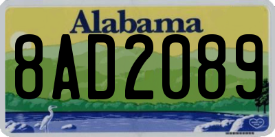 AL license plate 8AD2089