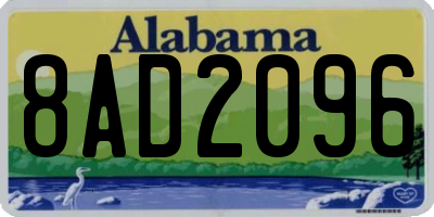 AL license plate 8AD2096