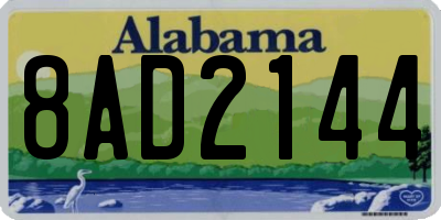 AL license plate 8AD2144
