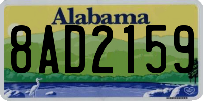 AL license plate 8AD2159