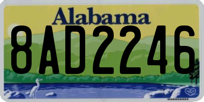 AL license plate 8AD2246