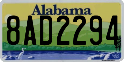 AL license plate 8AD2294