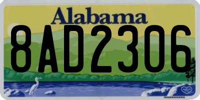 AL license plate 8AD2306