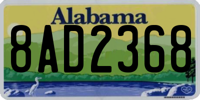 AL license plate 8AD2368