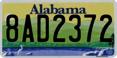 AL license plate 8AD2372