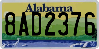 AL license plate 8AD2376