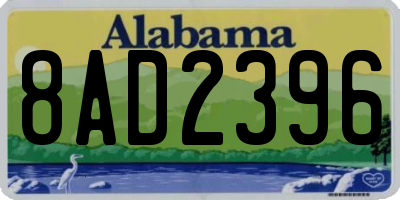 AL license plate 8AD2396