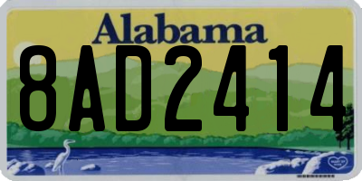 AL license plate 8AD2414