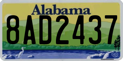 AL license plate 8AD2437