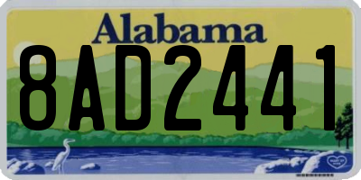 AL license plate 8AD2441