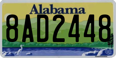 AL license plate 8AD2448
