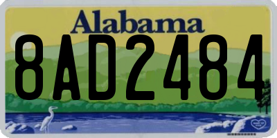 AL license plate 8AD2484