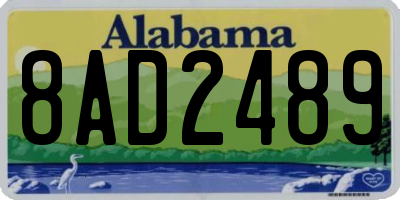 AL license plate 8AD2489