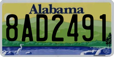 AL license plate 8AD2491