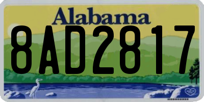 AL license plate 8AD2817