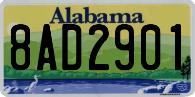 AL license plate 8AD2901