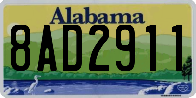 AL license plate 8AD2911