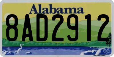 AL license plate 8AD2912