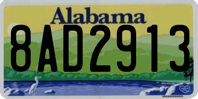 AL license plate 8AD2913