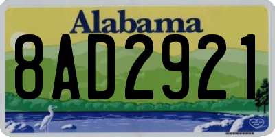 AL license plate 8AD2921