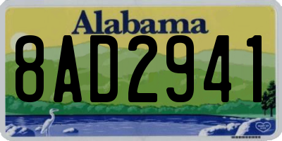 AL license plate 8AD2941