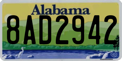 AL license plate 8AD2942
