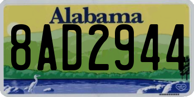 AL license plate 8AD2944