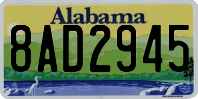 AL license plate 8AD2945