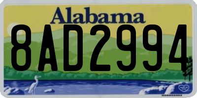 AL license plate 8AD2994