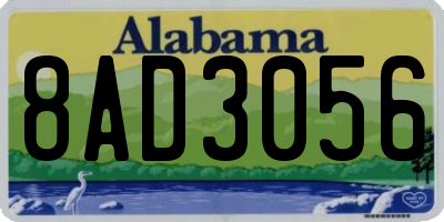 AL license plate 8AD3056