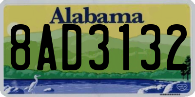AL license plate 8AD3132