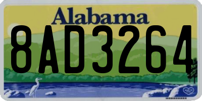 AL license plate 8AD3264