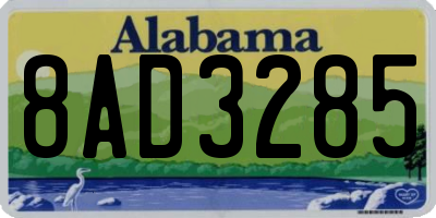 AL license plate 8AD3285