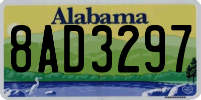 AL license plate 8AD3297